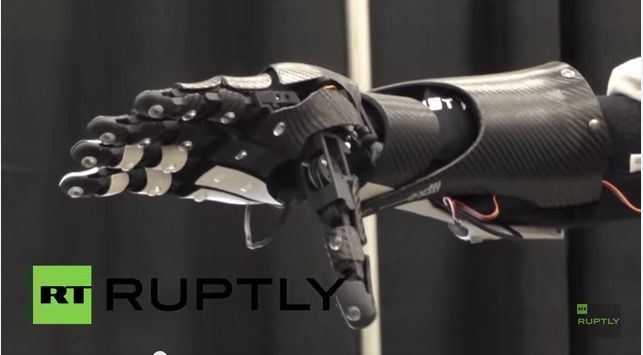 3D Printed Open Source Bionic Hand controlled by a Smartphone