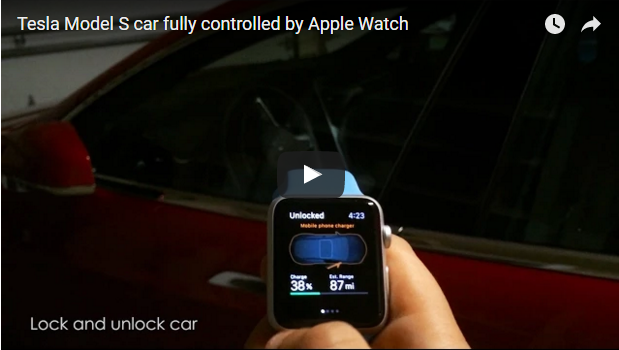 Amazing Video of an Apple Watch controlling a Car