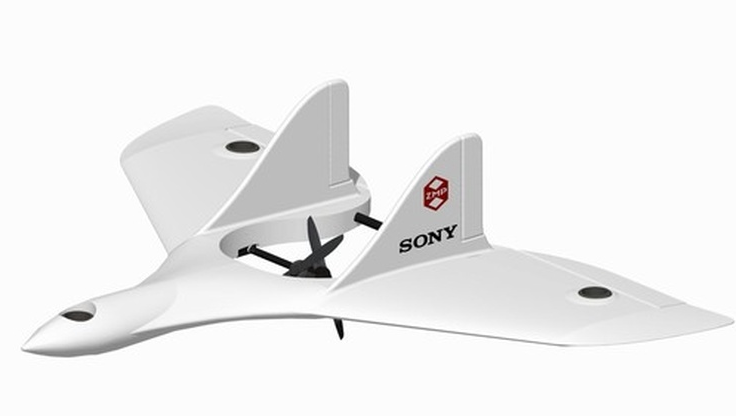Sony enters the Drone Business with Winged Vertical Takeoff Craft