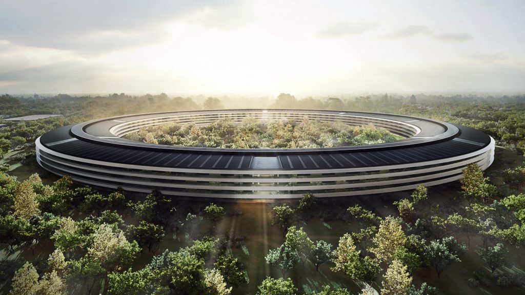 Take a Video Drone flyover of the Amazing new Apple Campus
