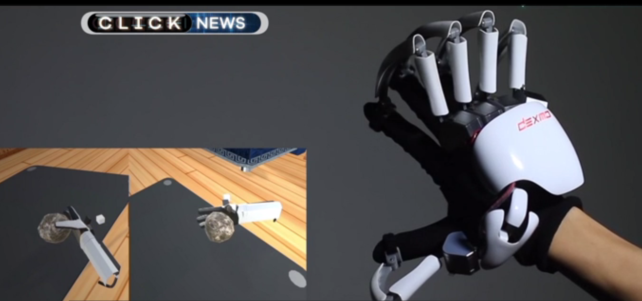 Exoskeleton Gloves that Allow you to Feel in Virtual Reality and other Tech News