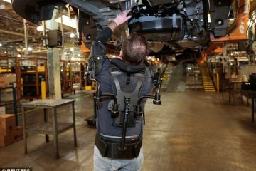 Ford reveals ‘Iron Man’ exoskeletons are already being used by production line workers at two of its US Plants