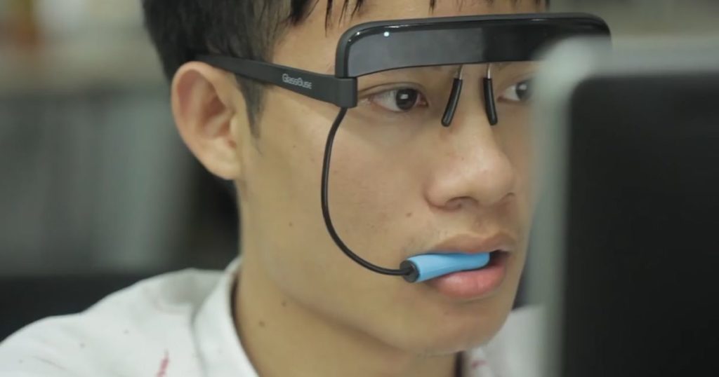 These Glasses can help People with Disabilities use Technology without their Hands