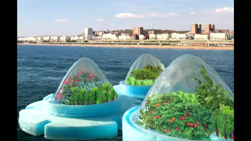 “Floating farm” design could see vegetables grown at Sea