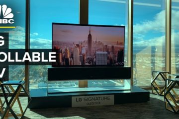 LG’s New TV Rolls itself up when you’re not Watching