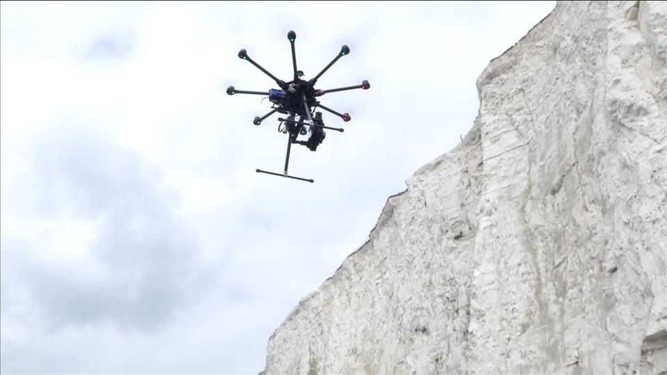 3D-mapping Drones battling cliff erosion