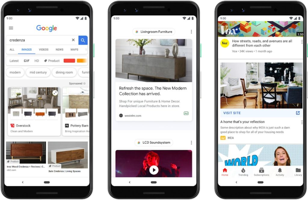 Google ads coming to Mobile App home feed