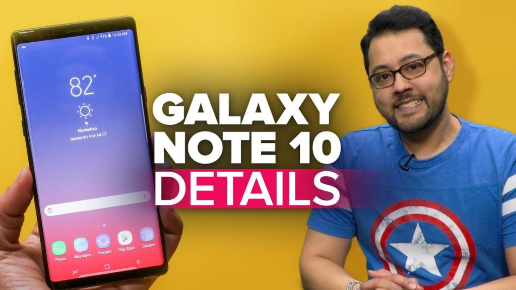 Galaxy Note 10 details (Alphabet City)