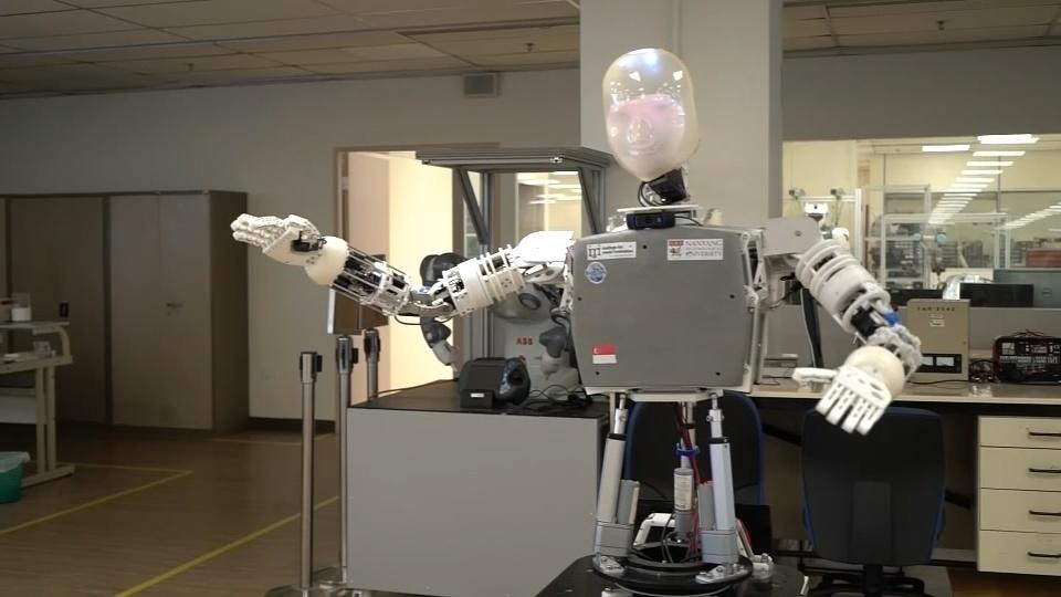 This Robot is like a Skype call with hands